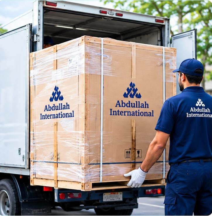 Ultrasound equipment securely packed for delivery